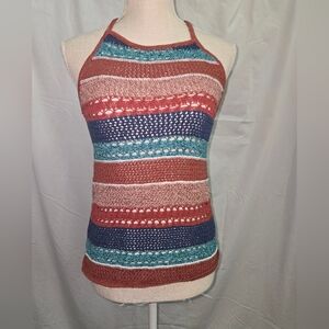 American Rag - Knitted Multi-Color Spaghetti Strap Top - (S)